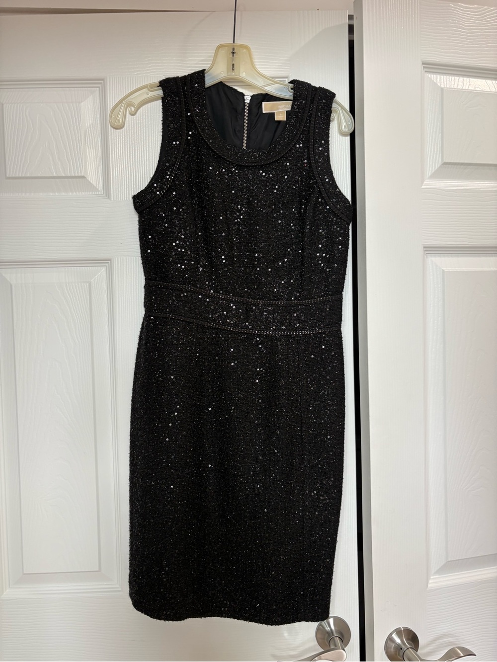 MICHAEL Michael Kors Black Sleeveless Sequin twee Dress